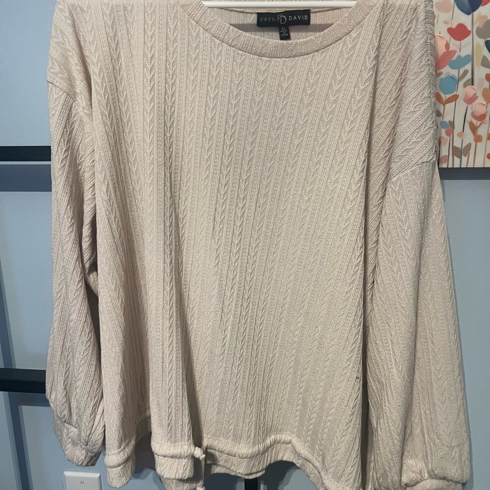 Fred David Cream Sweater for Women